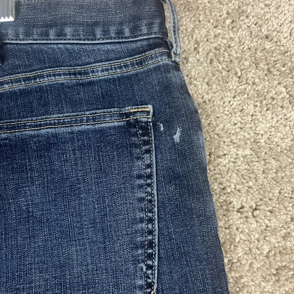 Banana‎ Republic Jeans Mens 44x34 Blue Skinny Fit Stretch Denim Pants Distressed